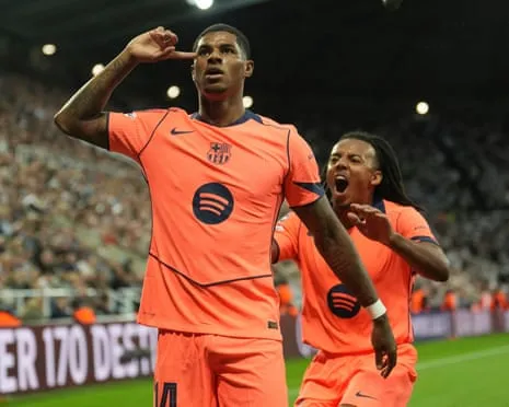 Striker spoils the Magpies' big evening and insists: ‘I am improving at the Catalan club’