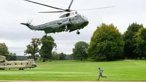 Trump Rerouted and Compelled to Swap Helicopters En Route to Stansted