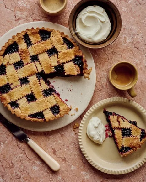 A Tempting Creation for Bay-Infused Blackberry Tart